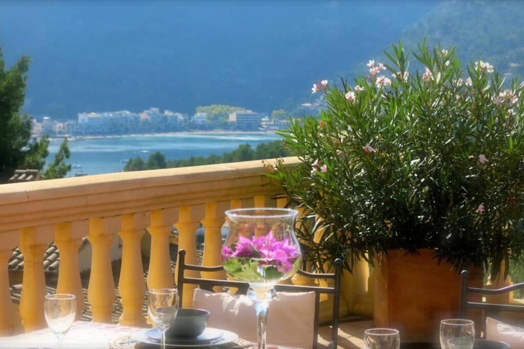 Apartamento En El Puerto De Soller Con Gran Terraza Privada Y Vistas Al Mar. Piscina Comunitaria. Localizado En Un Zona Tranquila Y Muy Soleada. Wifi Gratis Disponible. Parking. Eksteriør bilde