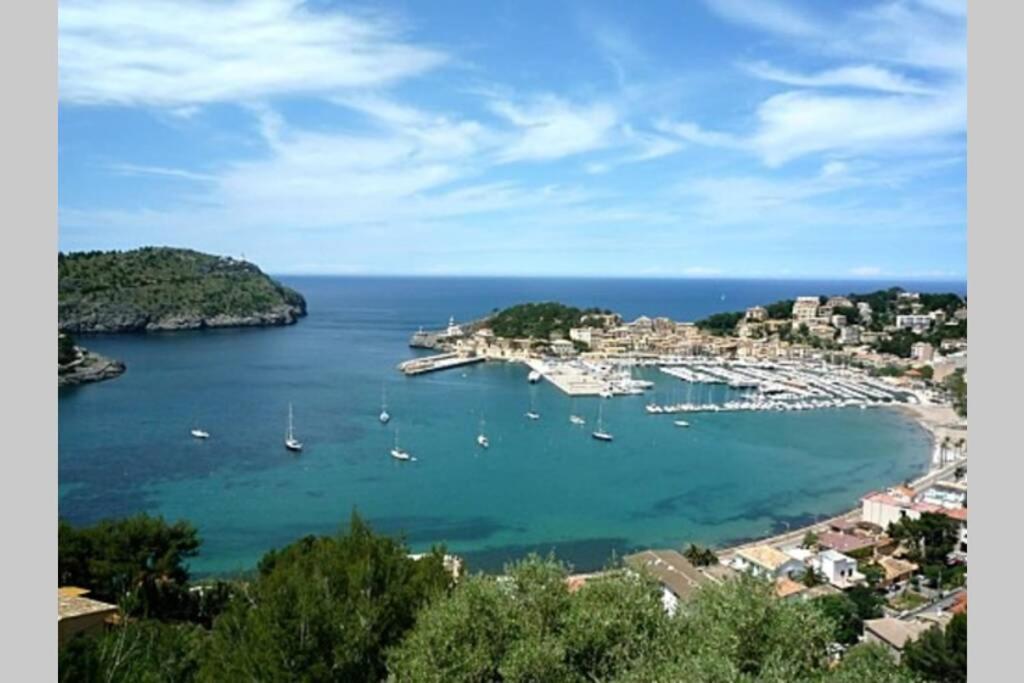 Apartamento En El Puerto De Soller Con Gran Terraza Privada Y Vistas Al Mar. Piscina Comunitaria. Localizado En Un Zona Tranquila Y Muy Soleada. Wifi Gratis Disponible. Parking. Eksteriør bilde